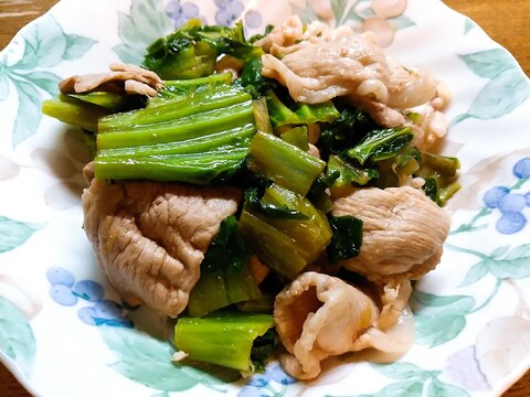 まんばと豚肉の炒め物